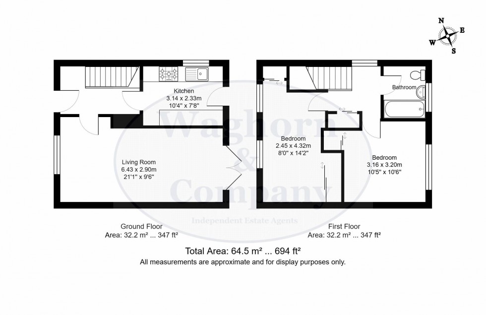 Floorplan for Reynolds Close, Tonbridge