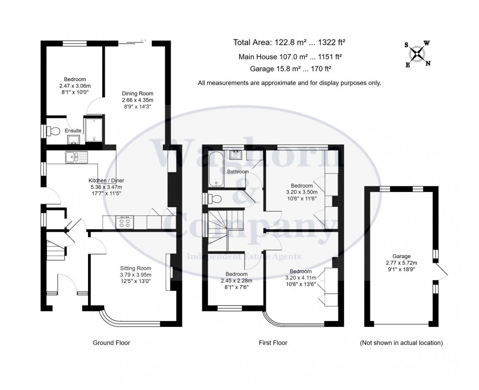 Floorplan for Oaklands Way, Hildenborough