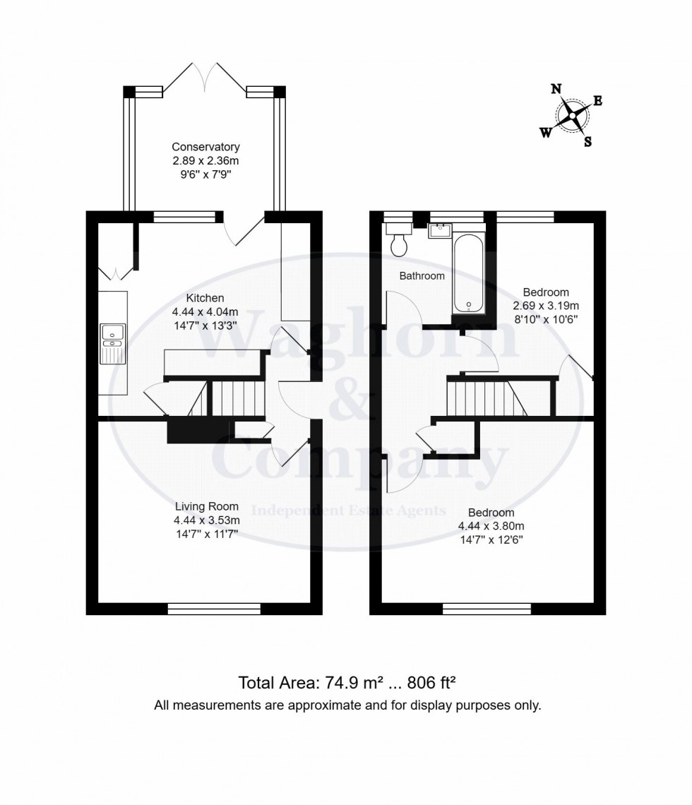 Floorplan for Knowsley Way, Hildenborough