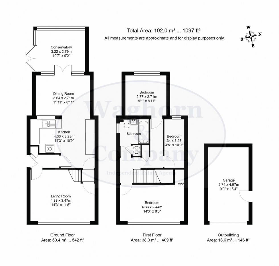 Floorplan for Dowgate Close, Tonbridge