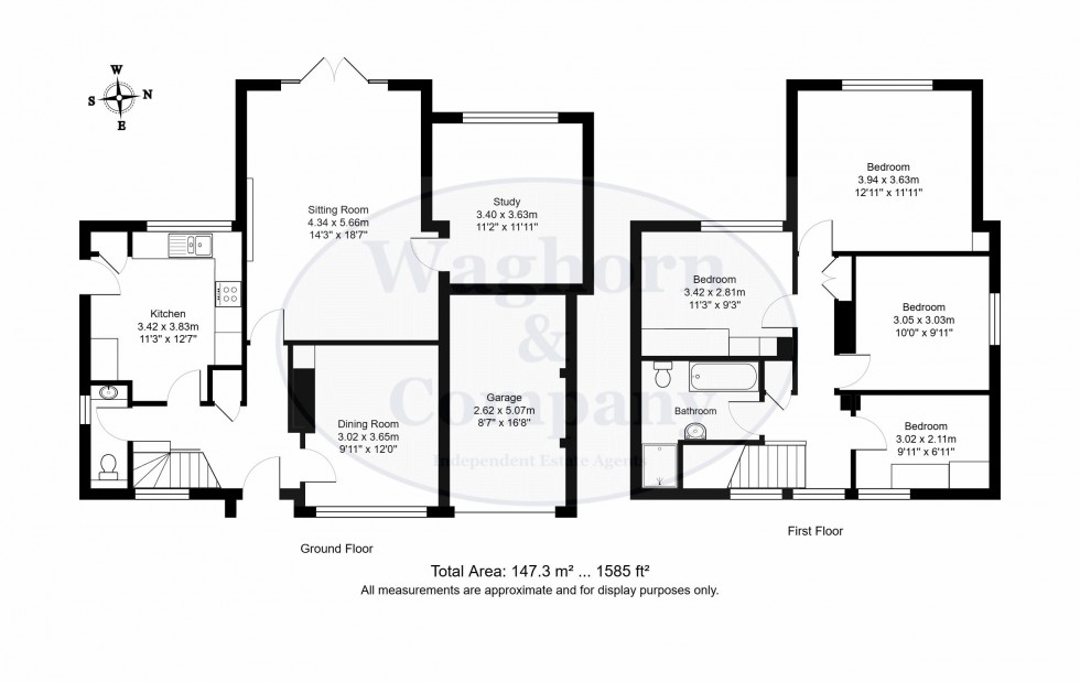 Floorplan for Higham Lane, Tonbridge