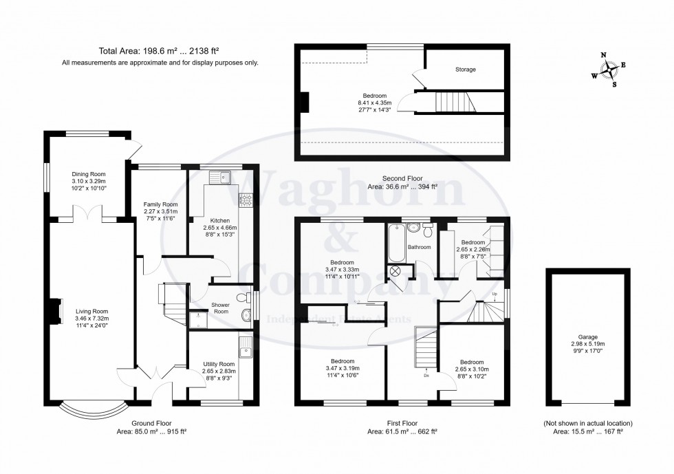 Floorplan for Allington Drive, Tonbridge