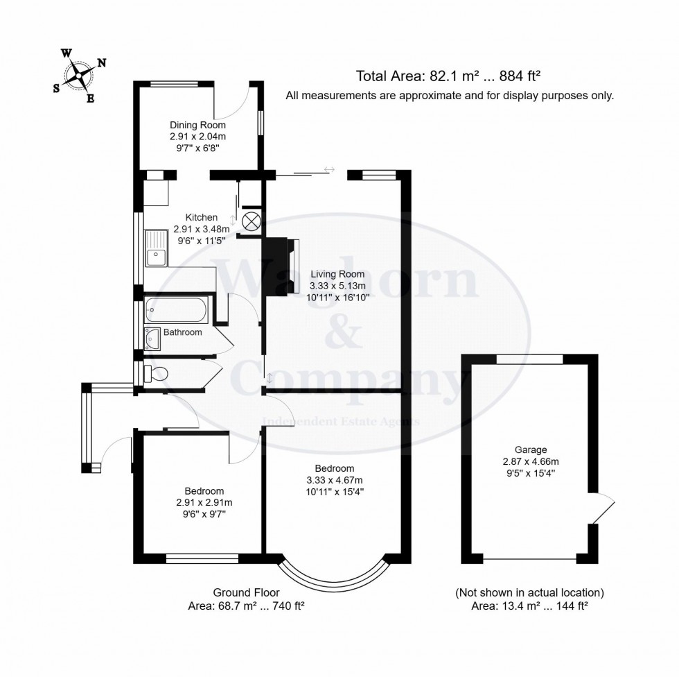 Floorplan for Pen Way, Tonbridge