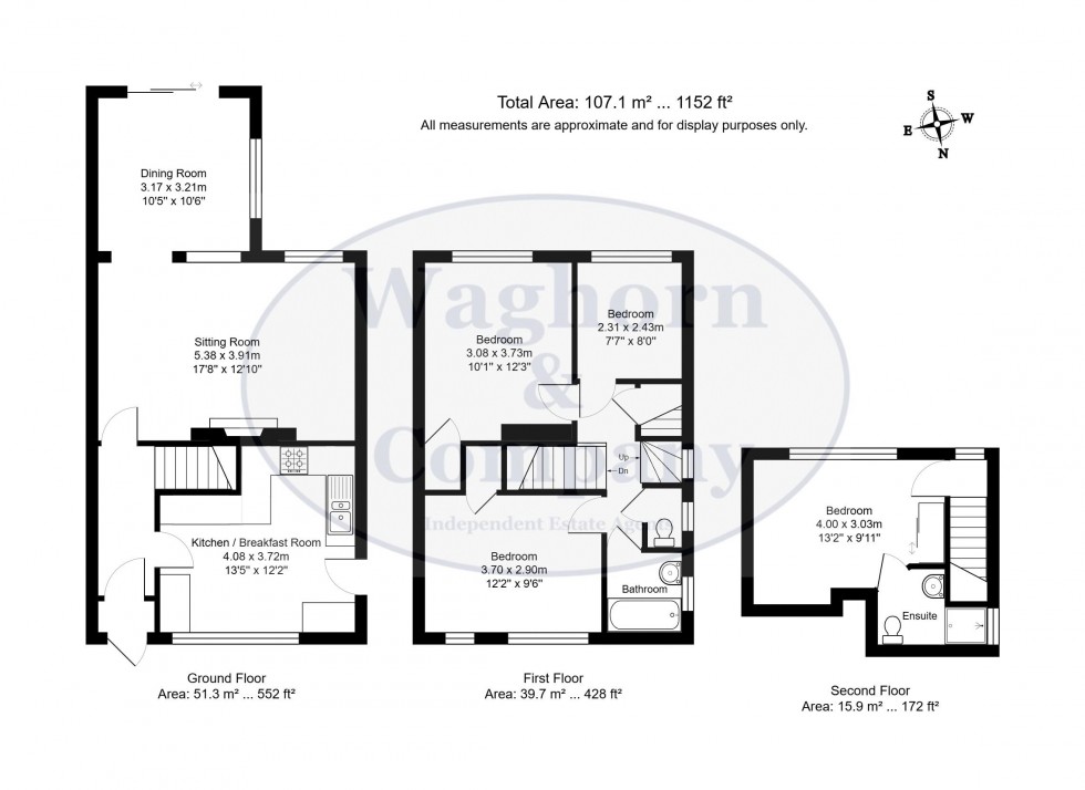 Floorplan for Silverhurst Drive, Tonbridge