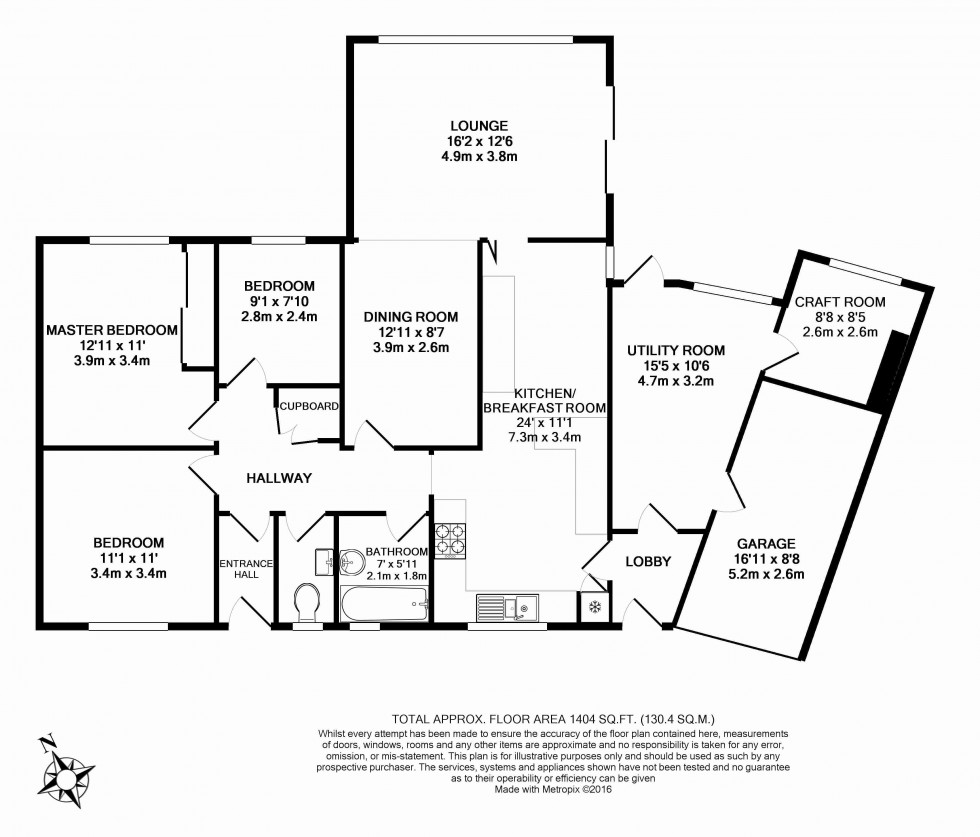 Floorplan for Ashley Road, Hildenborough, Tonbridge