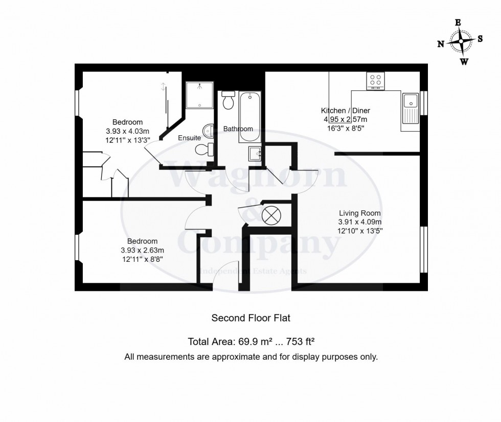 Floorplan for Carpenters Lane, Hadlow