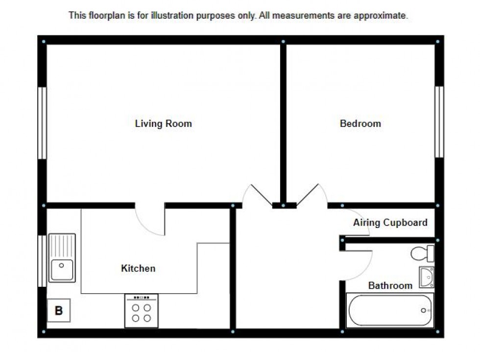 Floorplan for Springwell Road, Tonbridge