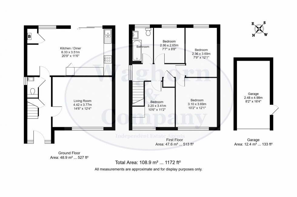 Floorplan for Lockington Close, Tonbridge