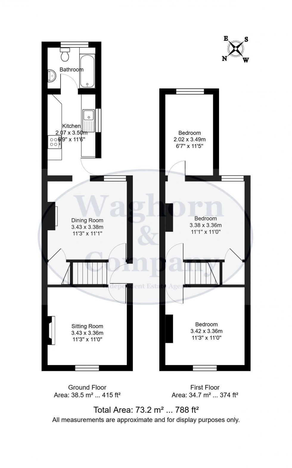 Floorplan for St Marys Road, Tonbridge