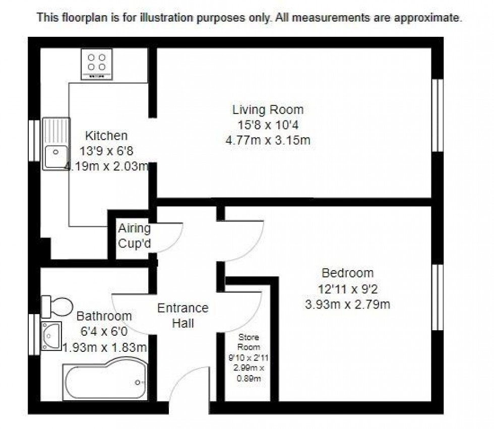 Floorplan for Whitelake Road, Tonbridge