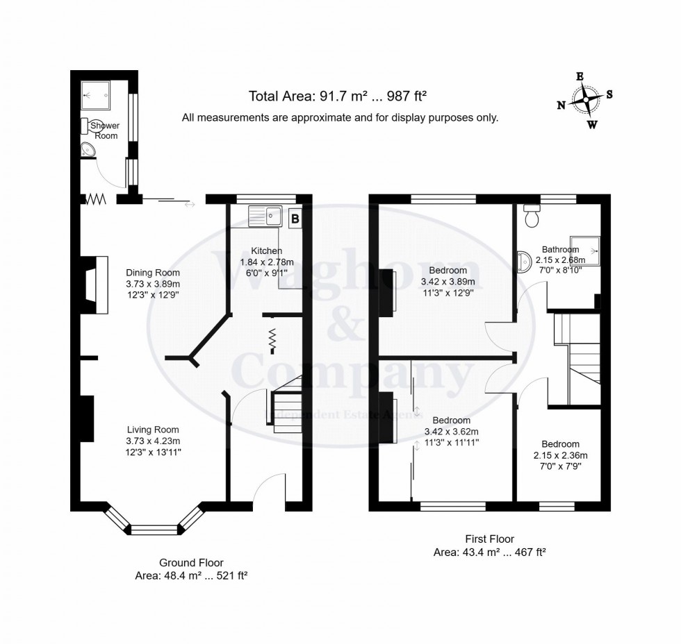 Floorplan for Chichester Road, Tonbridge