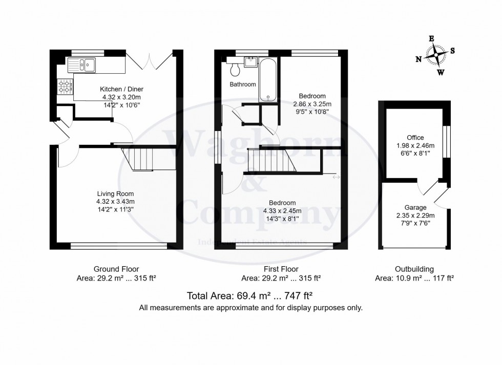 Floorplan for Albany Close, Tonbridge