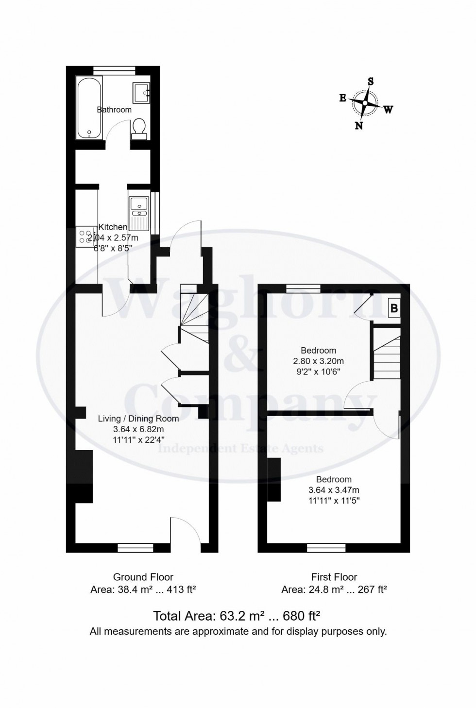 Floorplan for Vale Road, Tonbridge