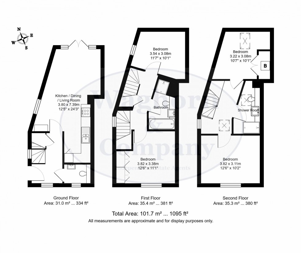 Floorplan for Garden Road, Tonbridge