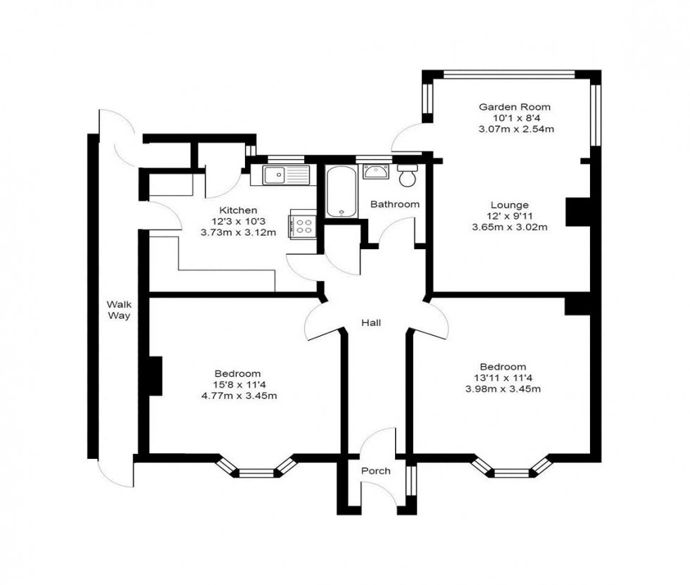 Floorplan for Orchard Drive, Tonbridge