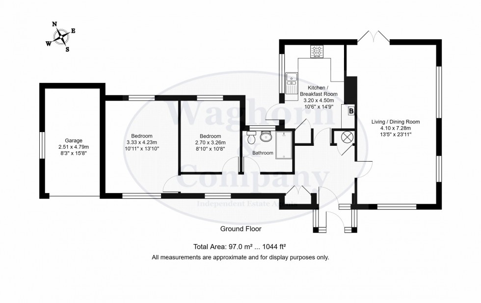 Floorplan for Denbeigh Drive, Tonbridge